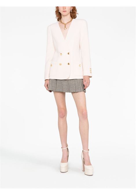 White tailored double-breasted blazer - women ALESSANDRA RICH | FAB3448F40711682